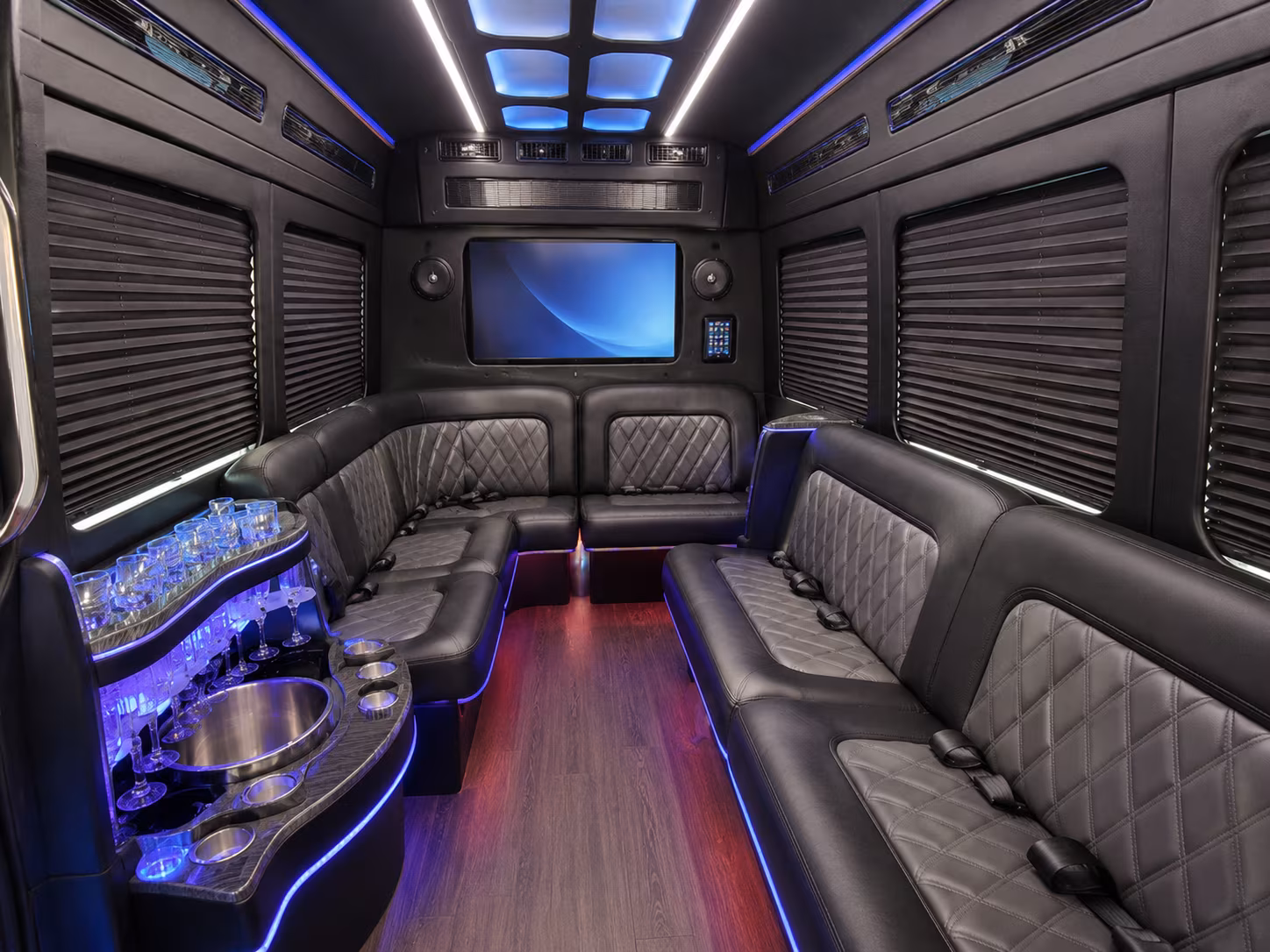 jackson party bus interior