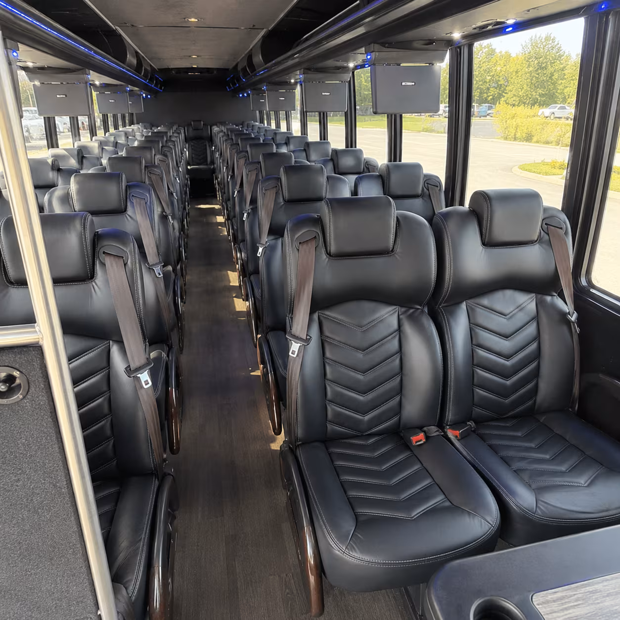 jackson wedding transportation onboard seating